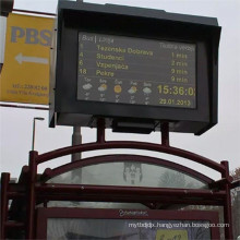 Outdoor Waterproof Digital Display At Bus Station